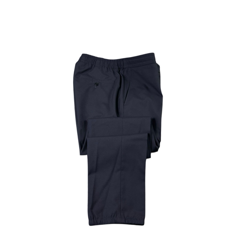 Ermenegildo Zegna Current Wool Blend Blue Flat Front Women's Trouser Size 30x32
